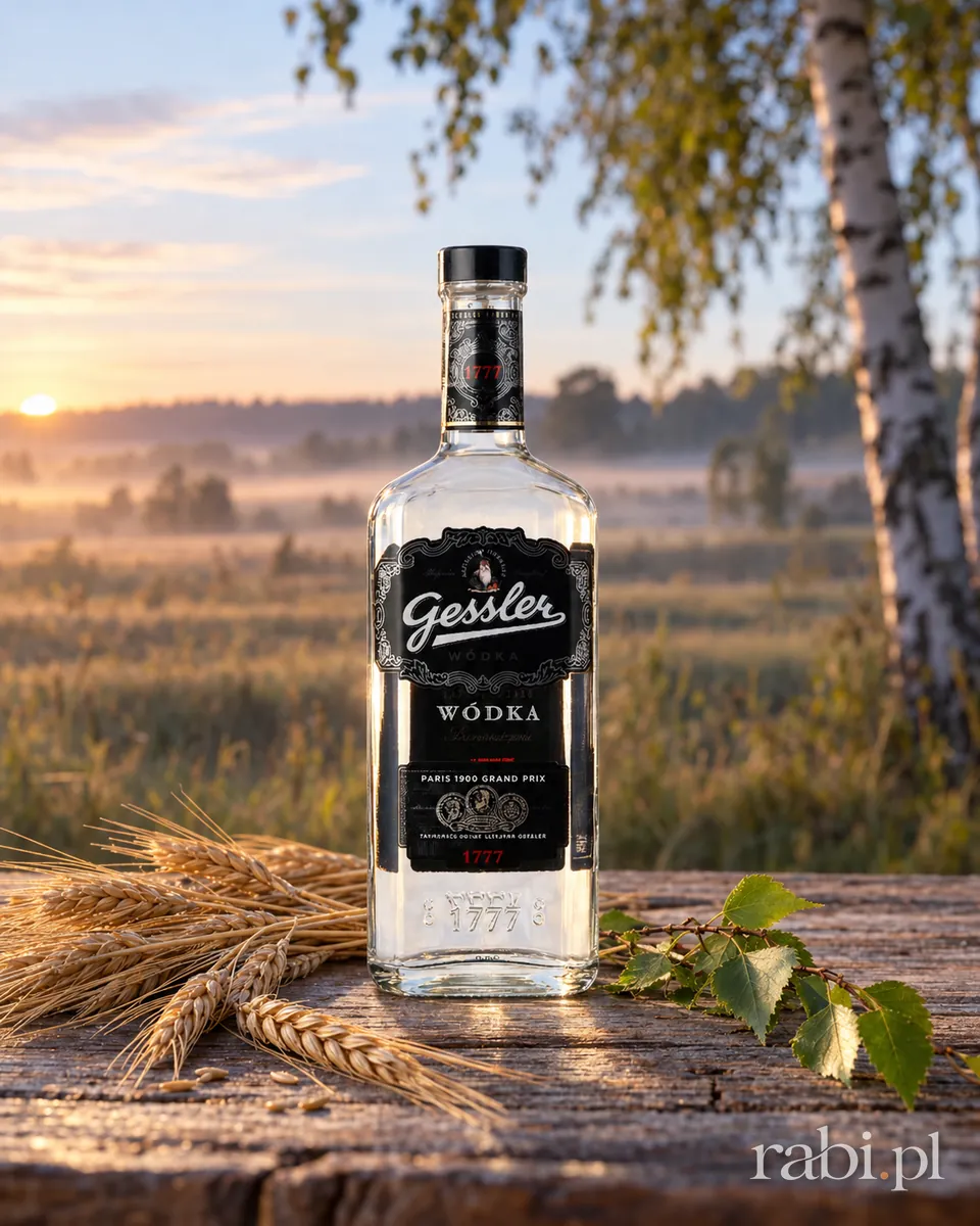 Butelka Wódka Gessler w aranżacji