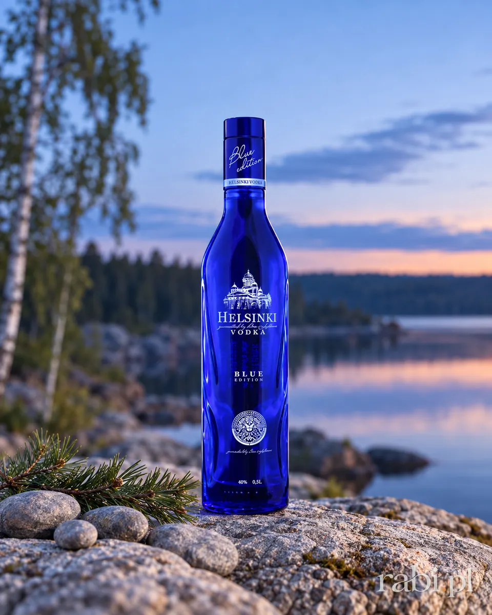 Butelka Wódka Helsinki Blue Edition w aranżacji
