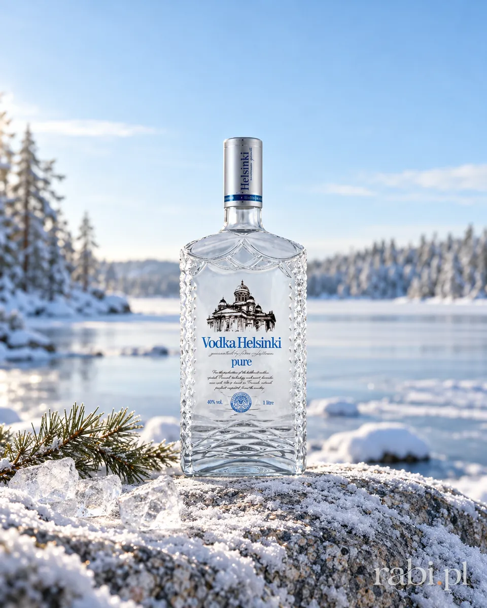 Butelka Wódka Helsinki Pure w aranżacji