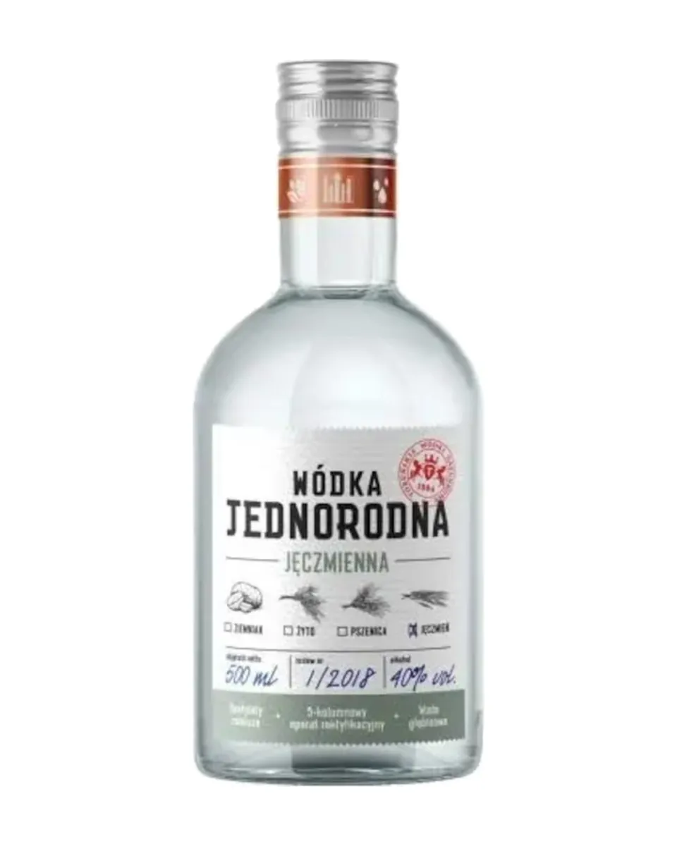 Butelka Wódka Jednorodna Jęczmienna