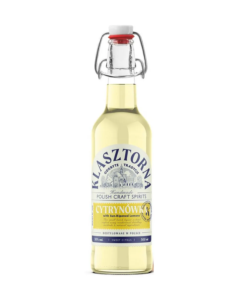 Butelka Wódka Klasztorna Cytrynówka