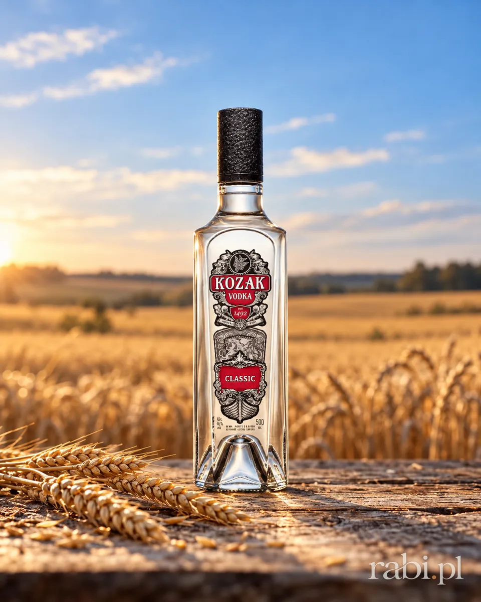 Butelka Wódka Kozak Classic w aranżacji