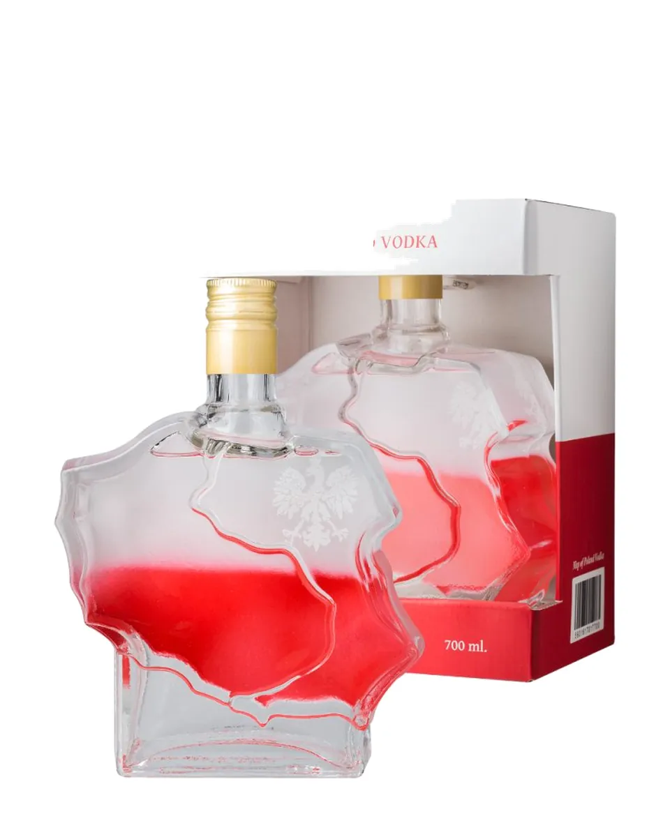 Butelka Wódka Mapa Polski