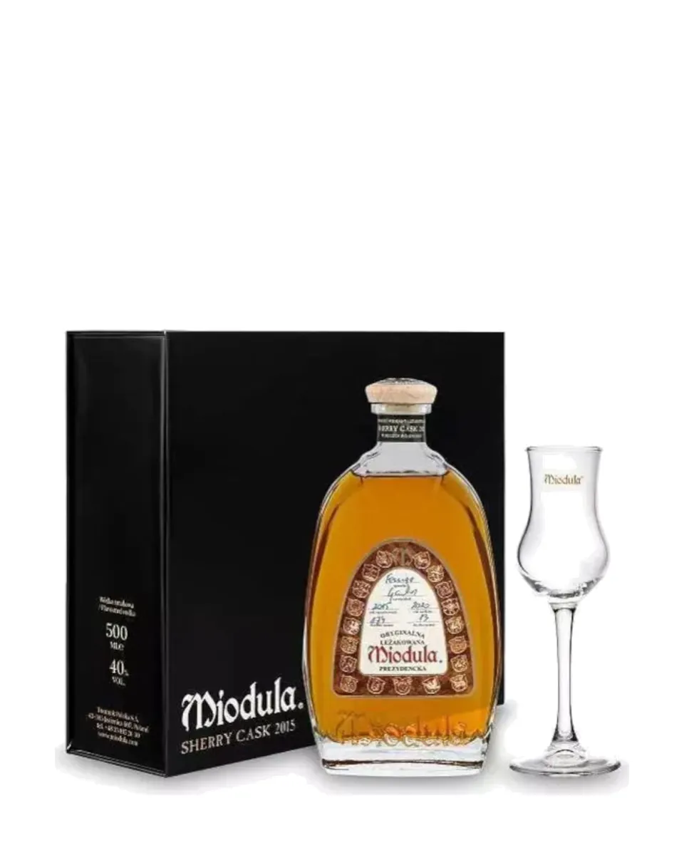 Butelka Wódka Miodula Sherry Cask In Black