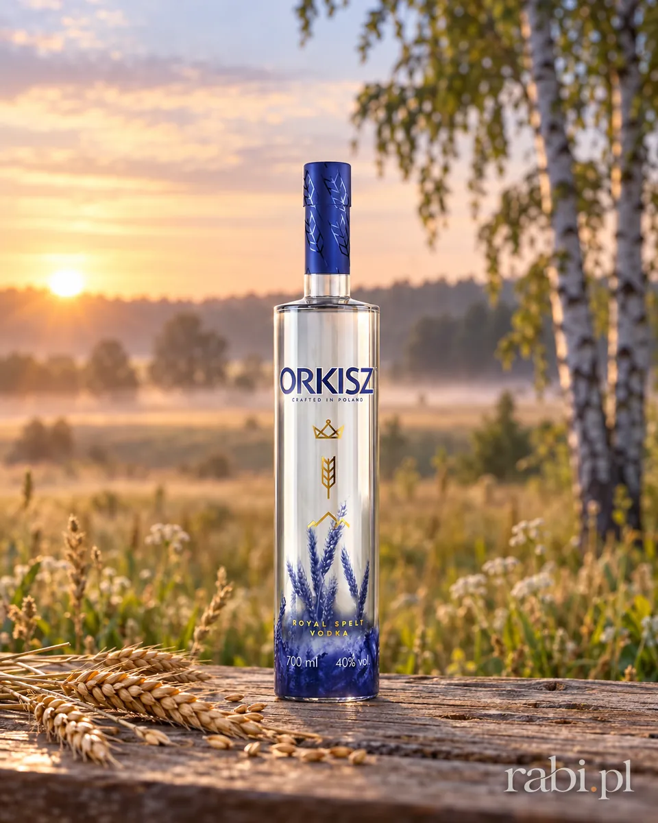 Butelka Wódka Orkisz w aranżacji