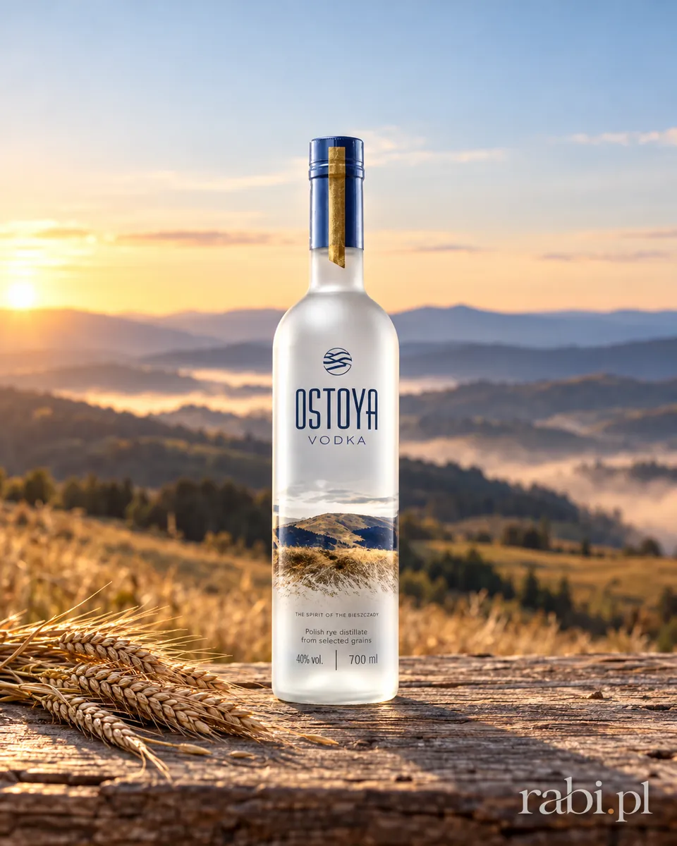 Butelka Wódka Ostoya w aranżacji