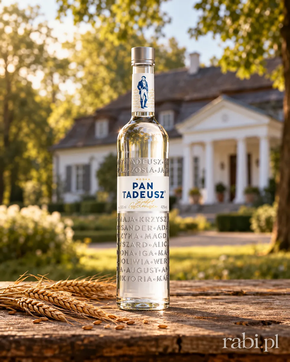 Butelka Wódka Pan Tadeusz w aranżacji