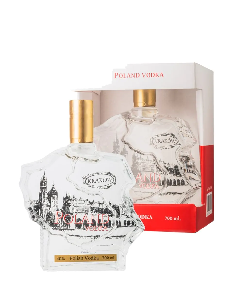 Butelka Wódka Poland Mapa Kraków