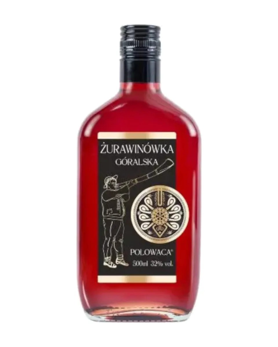 Butelka Wódka Polowaca Żurawinówka Góralska