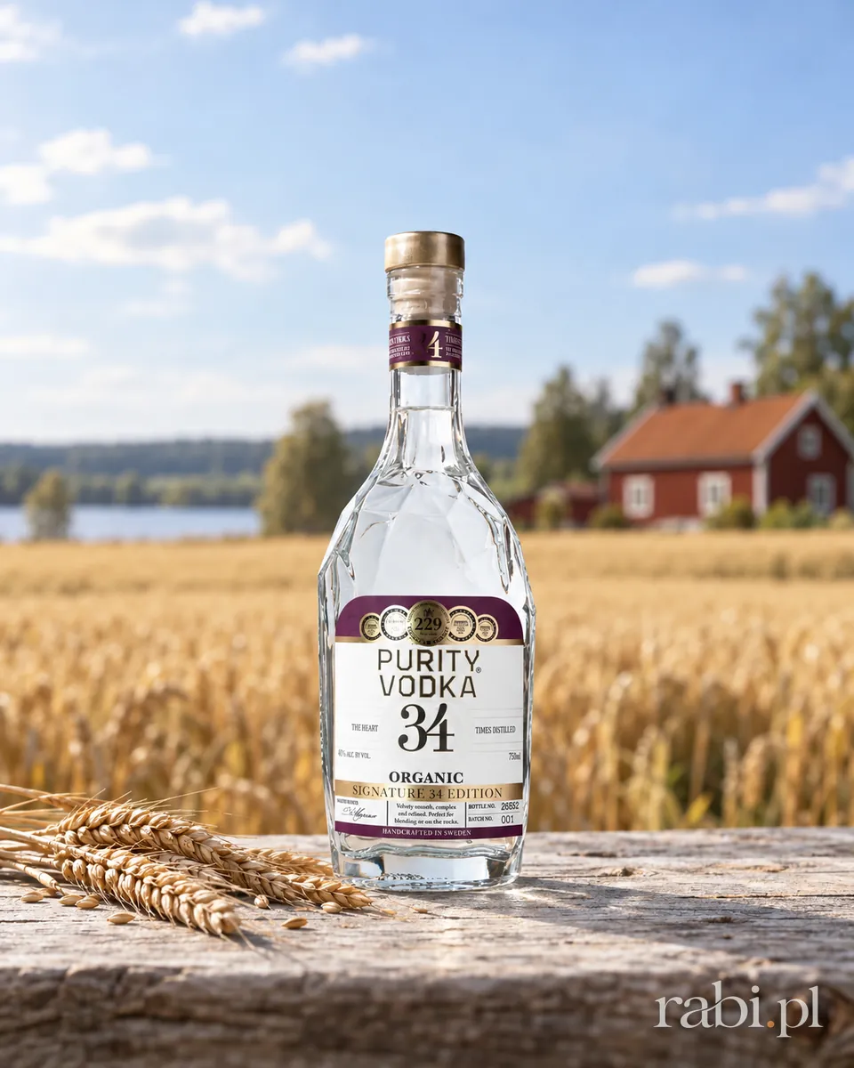 Butelka Wódka Purity "34" w aranżacji