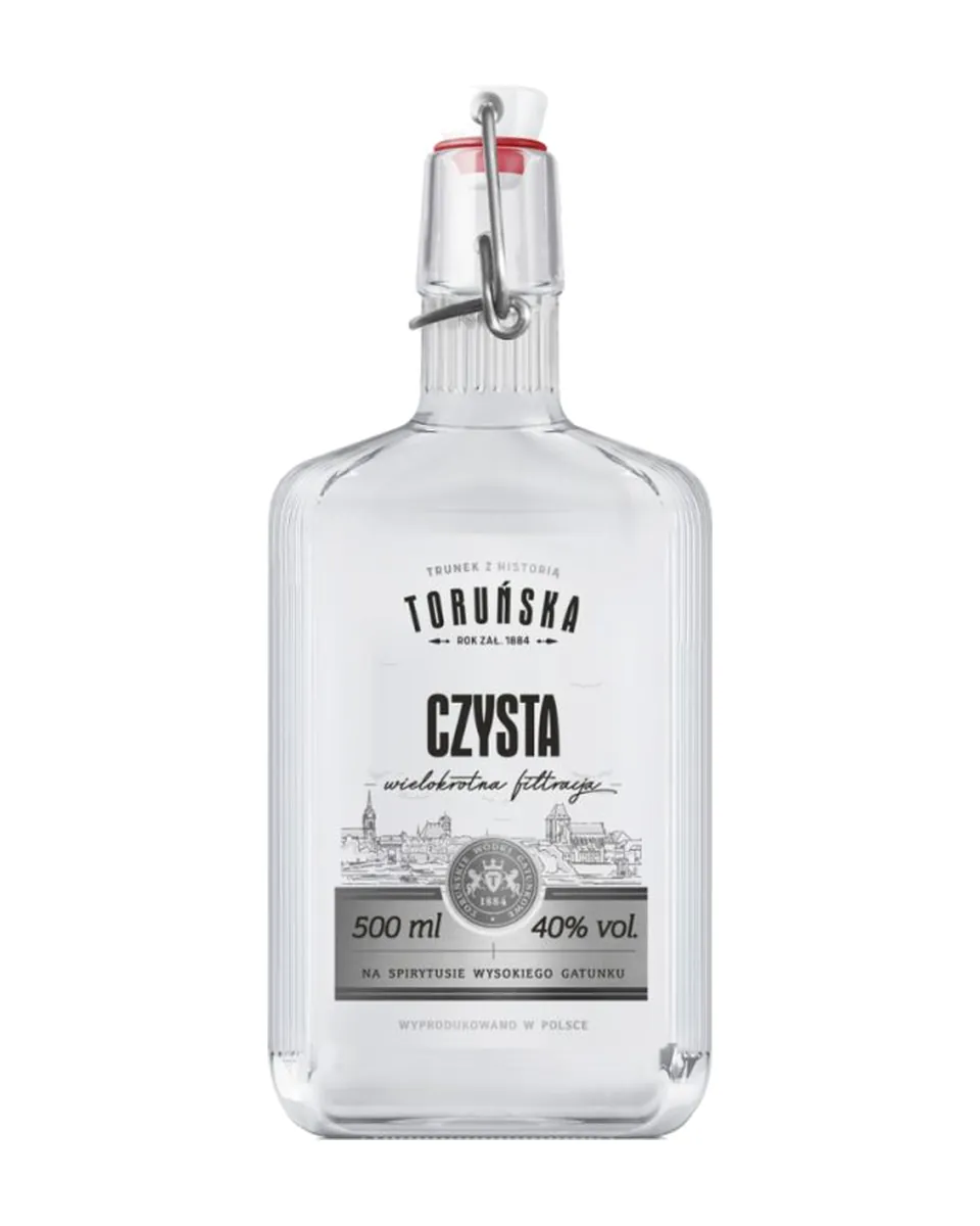 Butelka Wódka Toruńska Czysta Ryfle