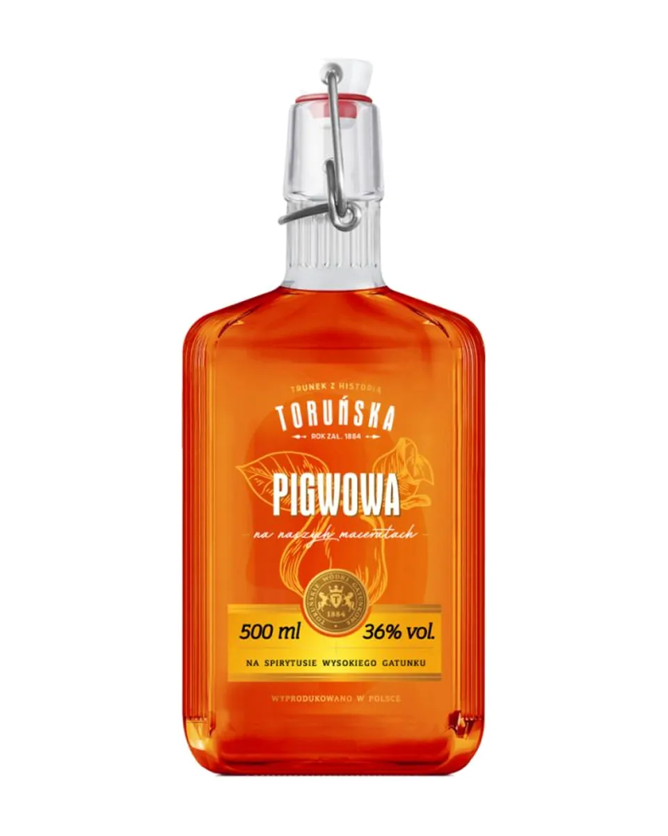 Butelka Wódka Toruńska Pigwowa Ryfle