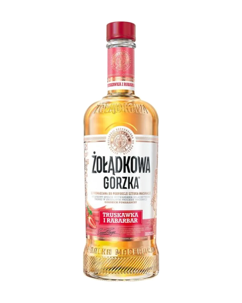 Butelka Wódka Żołądkowa Gorzka Truskawka Rabarbar