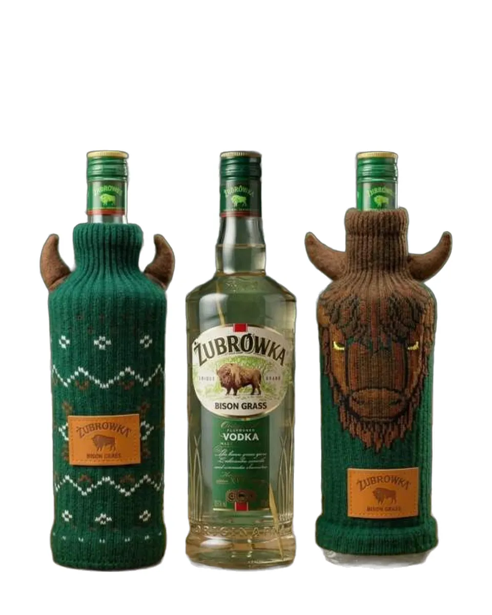 Butelka Wódka Żubrówka Bison Grass + Żubranko