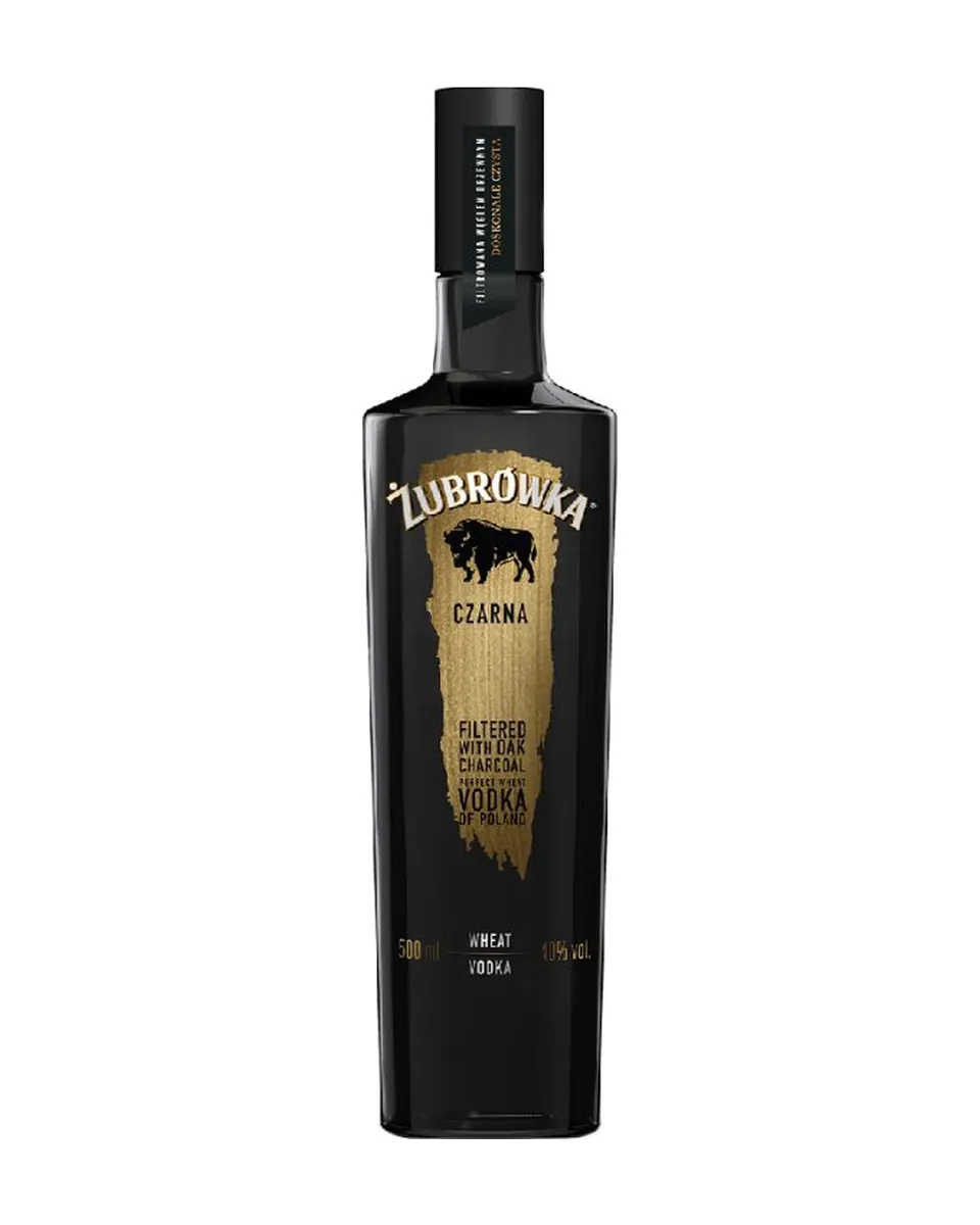 Butelka Wódka Żubrówka Czarna
