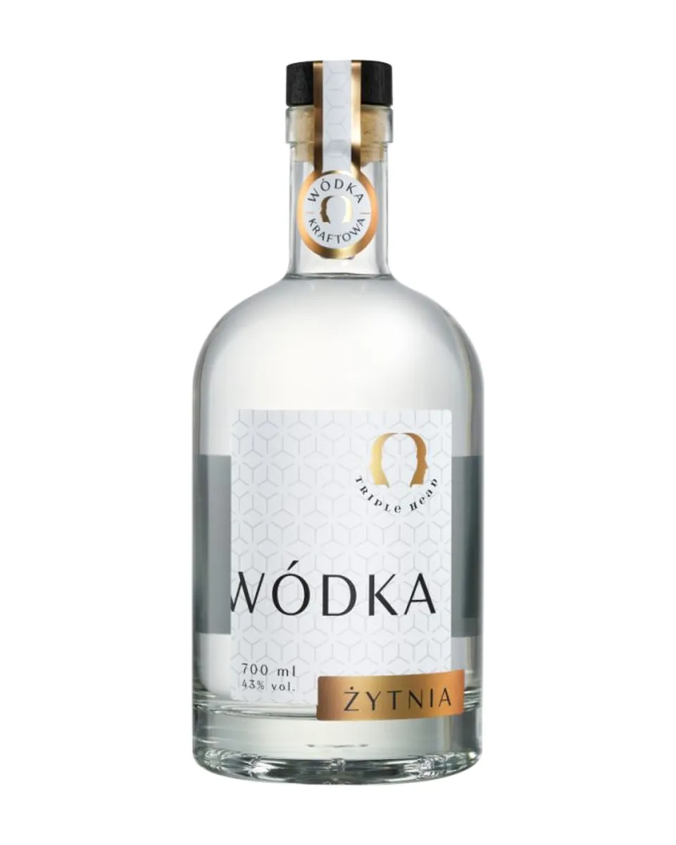 Butelka Wódka Żytnia Triple Head