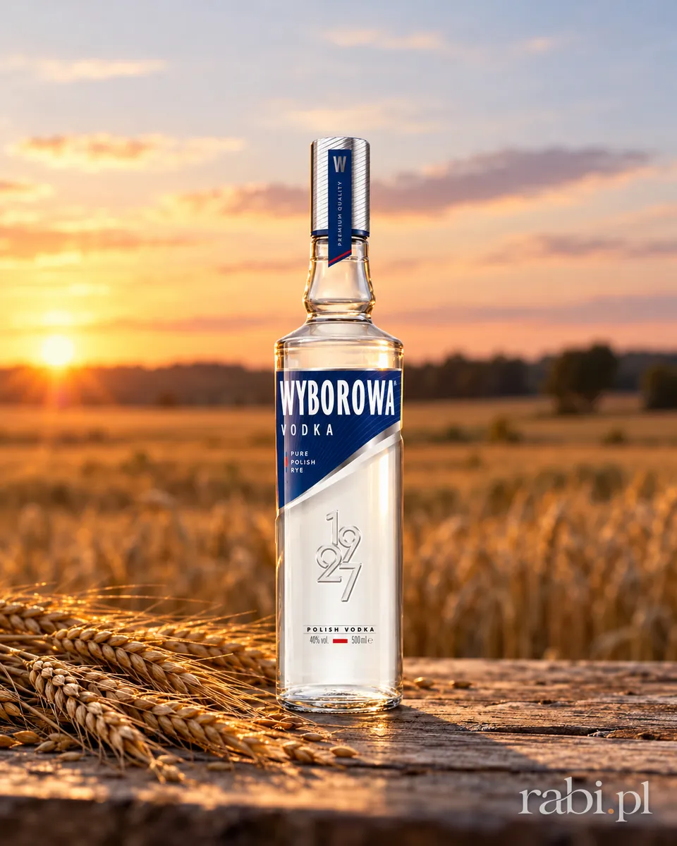Butelka Wyborowa w aranżacji